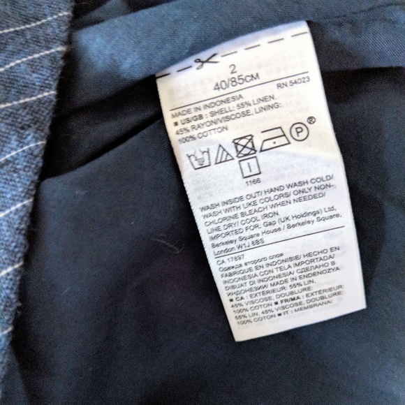 Banana Republic Cotton Pin-Striped Ruffle Dress - Picture 7 of 7